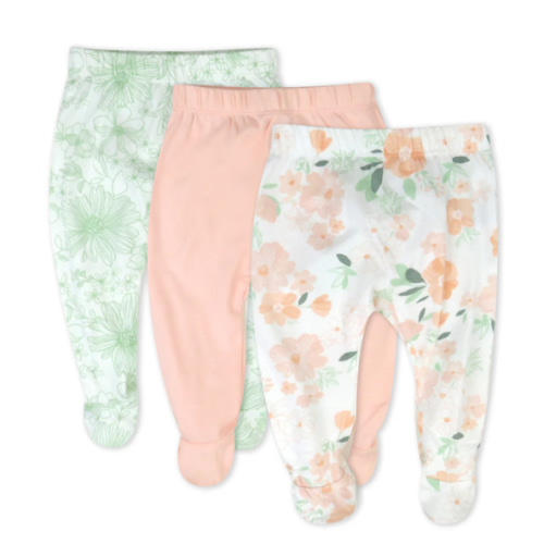 3-Pack Organic Cotton Footed Pants | Honest Baby Clothing