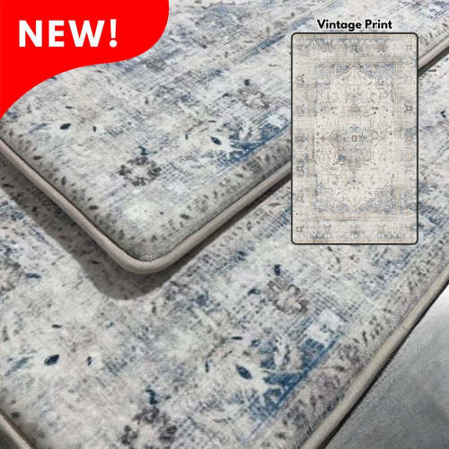 CloudMat™ Padded Rug - 5x7 Vintage Print
