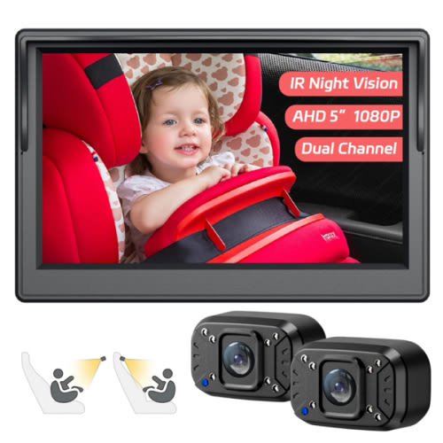 Double car seat cameras