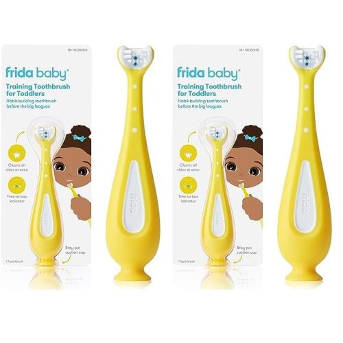 Frida Baby Training Toothbrush for Toddlers (Pack of 2)
