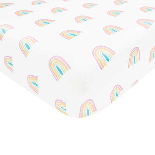 Crib Sheet in Poi Rainbow