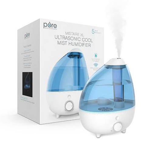 Pure Enrichment Extra-Large Ultrasonic Cool Mist Humidifier with Optional Night Light for 24 Hour Use