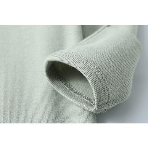 O2 BABY Baby Boys Girls Organic Cotton Zip-Front Sleeper Pajamas, Footed Sleep 'n Play