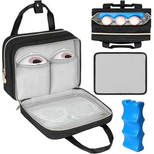 Breast Pump Bag with Cooler Compartment