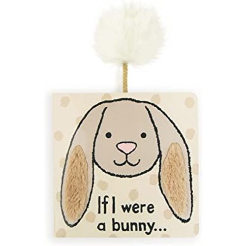 Jellycat Baby Touch and Feel Board Books, If I were a Bunny, Beige