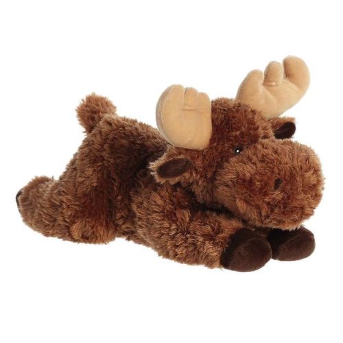 Aurora Medium Moose Flopsie Adorable Stuffed Animal Brown 12"