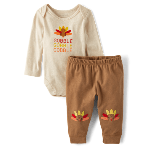 Baby Halloween 2-Piece Playwear Set - Brown
