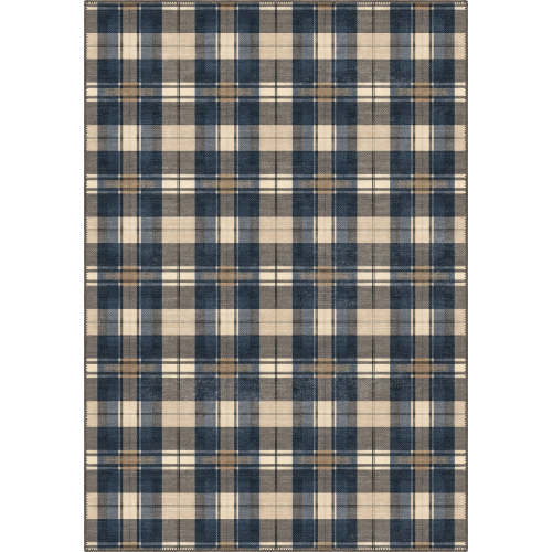 Odette Washable Plaid Rug