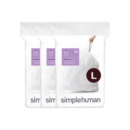 simplehuman code L custom fit liners | 240 pack