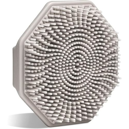Sud Scrub® Antimicrobial Silicone Face Scrubber, 1 Pack, Gentle Face Exfoliator For Sensitive Skin, Eco Friendly Facial Cleansing Brush, Exfoliating Face Brush For Men And Women (Clay)