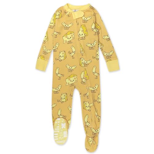 HonestBaby baby-boys Non-slip Footed Pajamas One-piece Sleeper Zip-front Pjs 100% Organic Cotton for Baby Boys