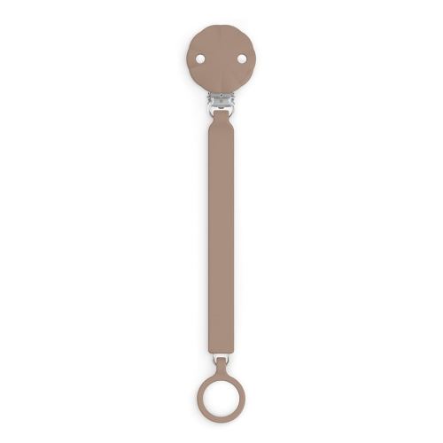Suavinex Wonder Silicone Baby Pacifier Clip, Spain's #1 Baby Bottle and Pacifier Brand, Paci Clips for Babies, Essentials, Raw Umber