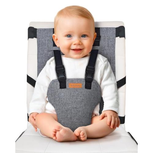 LIULIUBY Baby Travel Harness Seat - Super Compact High Chair for Babies - Lightweight & Ergonomic Carrier with Adjustable Straps - Perfect for Travel & Home Use - TikTok Shop