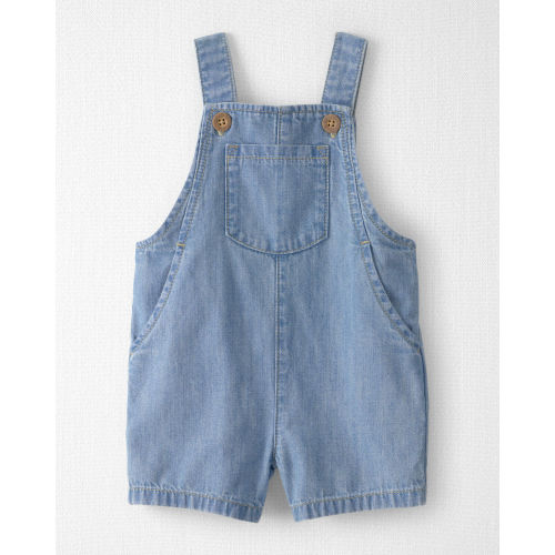 Baby Organic Cotton Chambray Shortall - Little Planet | Carter's