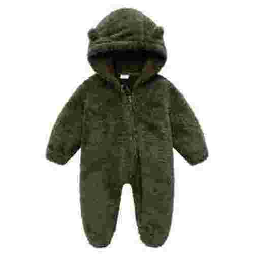 Odeerbi Baby Girls Boys Clothes Baby Rompers Newborn Fleece Footie Snowsuit Winter Bunting Onesie Cartoon Warm Hooded Romper Jumpsuit Outfits