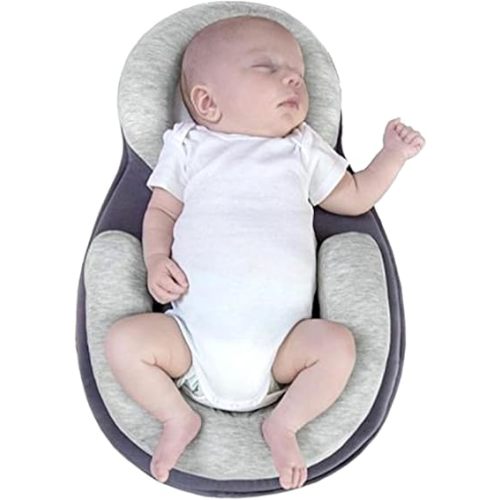 Portable Infant Sleeping Bed Breathable Baby Lounger Co Sleeping Bed Adjustable Infant Soft Cotton Loungers