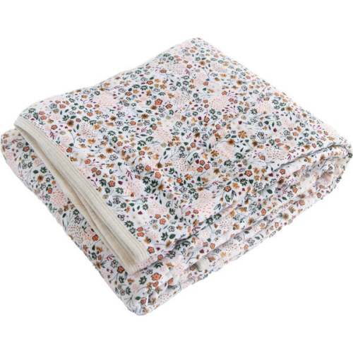 Cotton Muslin Quilt, Pressed Petals - Little Unicorn Blankets & Quilts | Maisonette