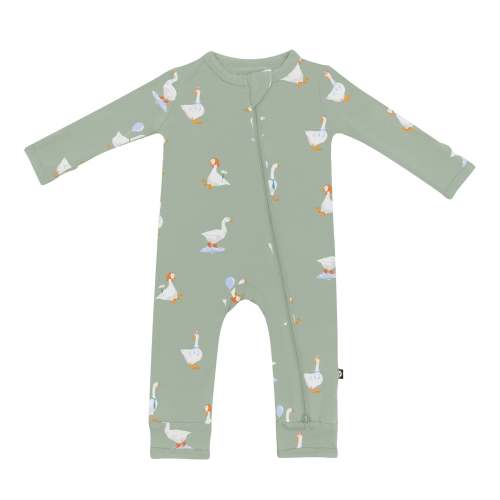 Zippered Romper (3-6 Months)- Silly Goose