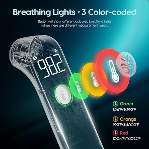 Digital Baby Thermometer, Fast Accurate Thermometer for Adults and Kids with Fever Alarm & Mute Mode, Baby Essentials, FSA HSA Eligible -Take Temperature Easily - White