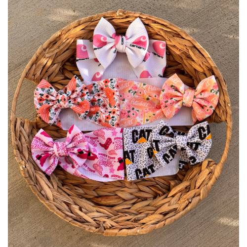 BLUE COLLAR Classic: Pete, Kw, Cat, C Hart, Honkytonk, Baby bow, Baby headwrap, Fabric, Headband, Nylon, Clip, Hairtie