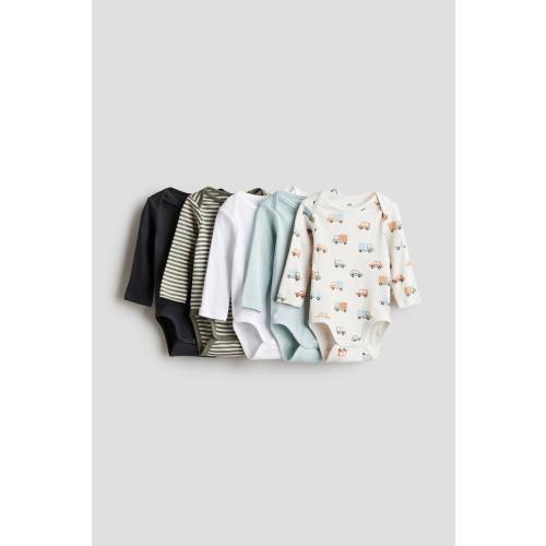 5-pack Long-sleeved Bodysuits