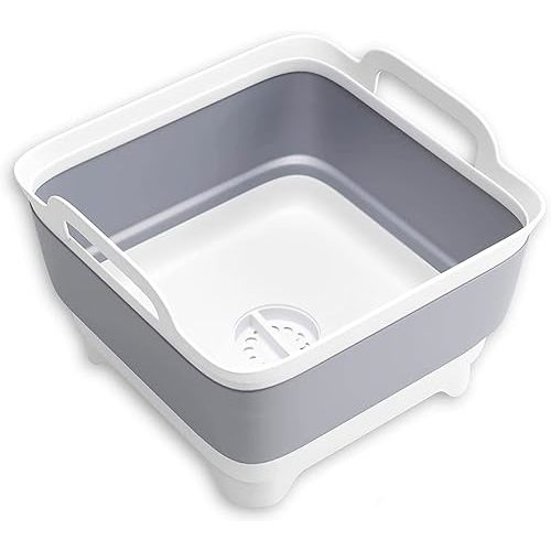 Collapsible Dish Basin with Drain