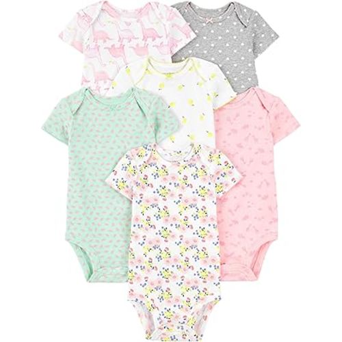 Simple Joys by Carter's baby-girls 6-pack Short-sleeve Bodysuit