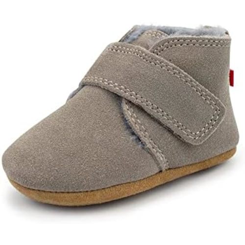 Zutano Unisex Baby Leather Shoes, Faux-Fur-Lined Booties, Winter Boots for Babies