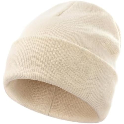 vidsel 100% Cotton Toddler Beanie Hats for Baby Boys Girls Kids Infant Winter Hat Soft Warm Knit Cuffed Caps