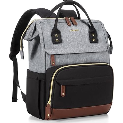 LOVEVOOK Laptop Backpack for Women, 18 Inch Work Business Backpacks Purse, Large Capacity Educators Doctor Nurse Bag Backbag, Waterproof Casual Daypack for Travel