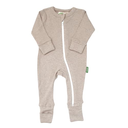 PARADE Organic Snuggle Soft Melange '2-Way' Zipper Romper