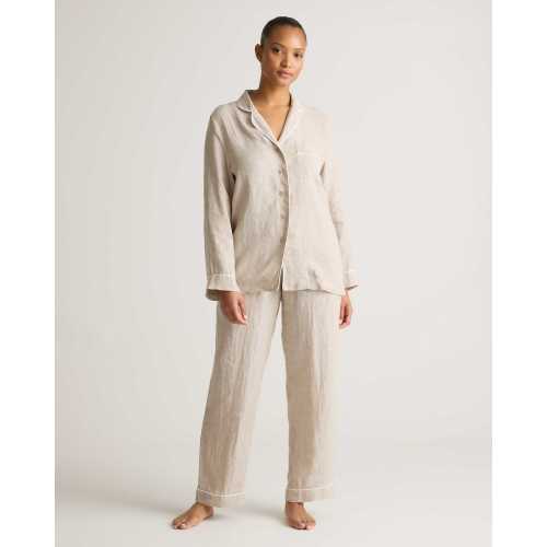 Linen Long Sleeve Pajama Set