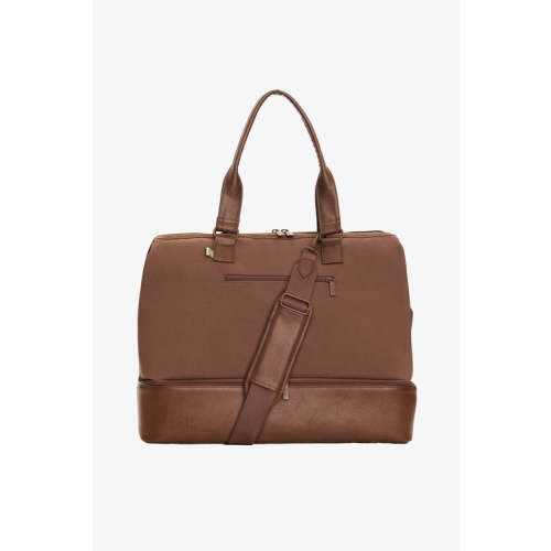 BÉIS 'The Weekender' in Maple - Brown Weekend Bag & Overnight Travel Bag