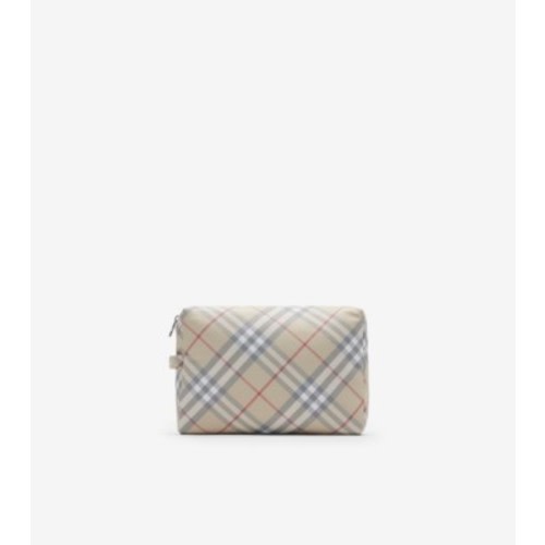 Check Baby Changing Pouch in Pale stone - Children | Burberry® Official