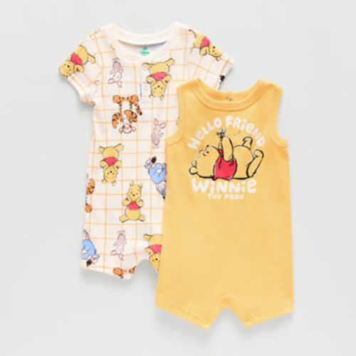 Disney Baby Boys Winnie The Pooh Short Sleeve 2-pc. Romper
