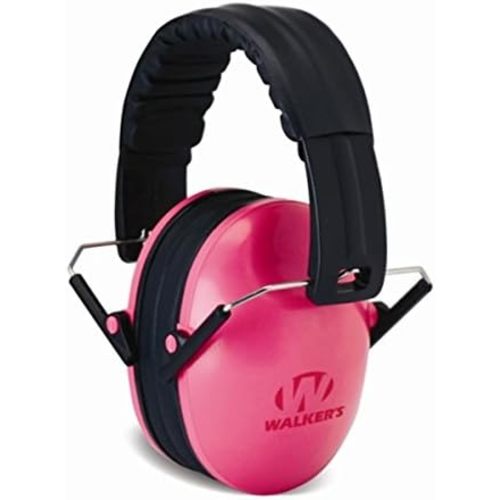 Walker's Youth Children’s Low Profile Padded Headband Adjustable Folding Noise-Reducing Hearing Protection Earmuffs