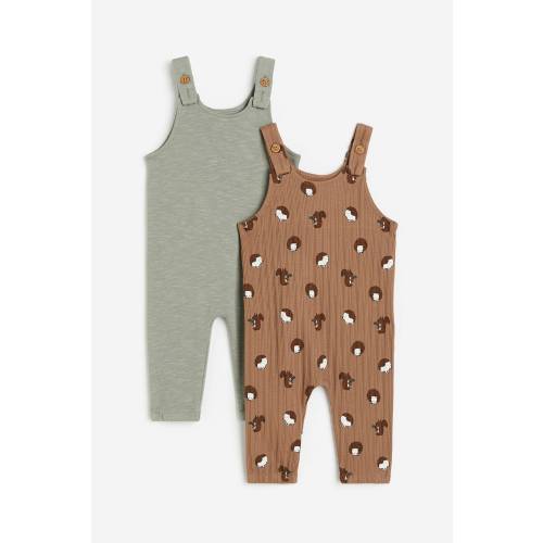 2-PACK COTTON OVERALLS