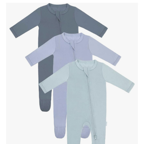 RRP Unisex Baby Footies Pajamas,Rayon Derived From Bamboo,Buttery Soft Sleep 'N Play PJs,2-Way Zipper Closure,0-18 Months