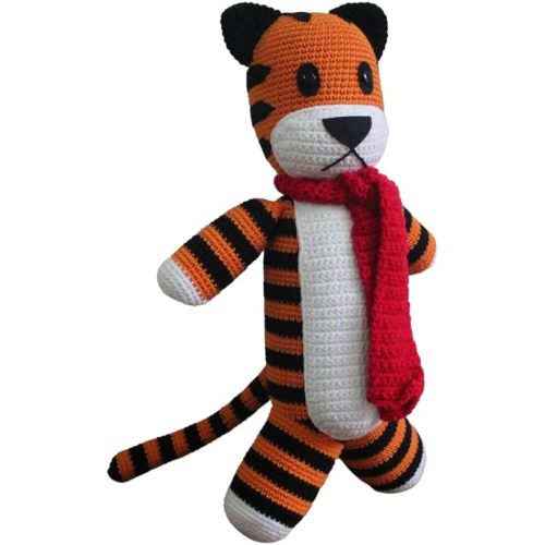Big Tiger 20'' Handmade Hobs Tiger Plush Hobshie Tiger Crocheted Stuffed Tiger Toy Gifts