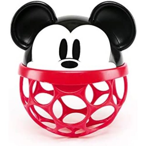 Bright Starts Disney Baby Minnie & Mickey Mouse Rattle Along Buddy Easy-Grasp Toy, Ages Newborn +