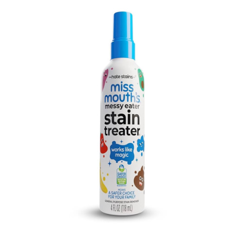 Miss Mouth's Messy Eater Stain Treater Spray - 4oz Stain Remover - Newborn & Baby Essentials - No Dry Cleaning Food, Grease, Coffee Off Laundry, Underwear, Fabric