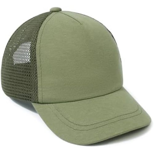 Toddler Baseball Hat with Mesh Adjustable Baby Baseball Cap Trucker Hat Outdoor Beach Summer Infant Baseball Hat for Kid Boy