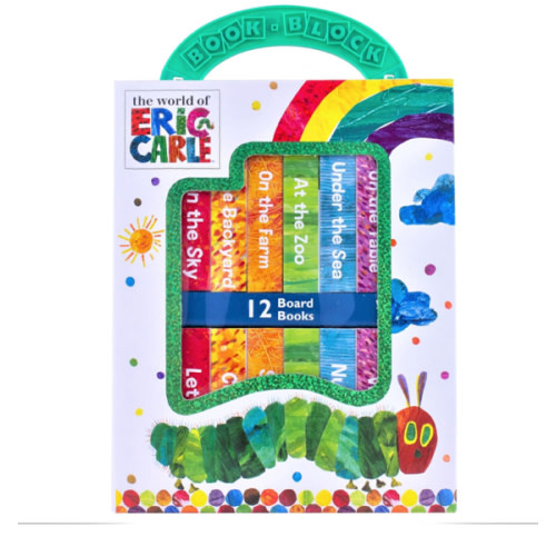 World of Eric Carle, My First Library 12 Board Book Set - First Words, Alphabet, Numbers, and More! Baby Books - PI Kids