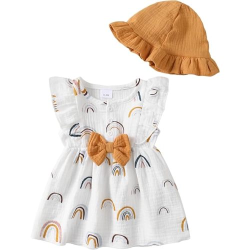 Newborn Baby Girl Clothes Cotton Linen Dresses Infant Casual Sundress Playwear Summer Toddler Girl White Dress