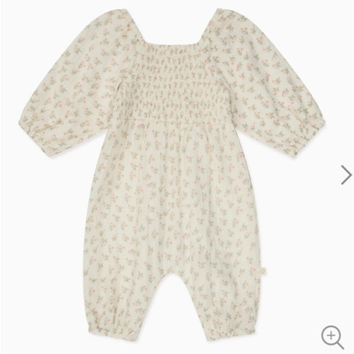 Floral Muslin Smocked Jumpsuit floral / 12-18 months