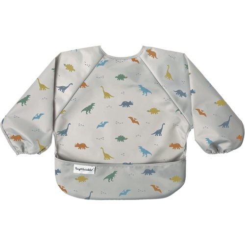 Tiny Twinkle Mess Proof Baby Bib, Full Sleeve Bib Outfit, Waterproof Bib for Toddlers, Machine Washable, Tug Proof Closure