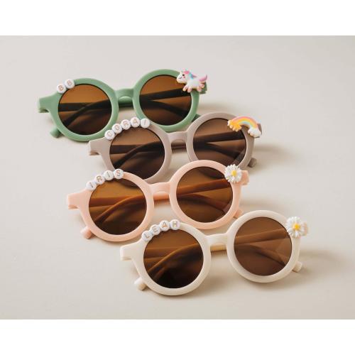 Unicorn Baby Sunglasses | Flower Girl Custom Name Sunglasses | Birthday Gift for Toddler | Kids Gift | Floral Daisy Baby Sunglasses