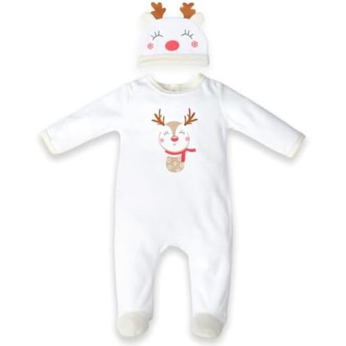 Newborn Unisex Baby Winter Footie Velvet Long Sleeve Romper Outfit Festival Coveralls