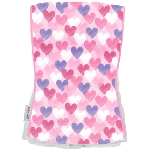 Burp Cloth - Doodle Hearts