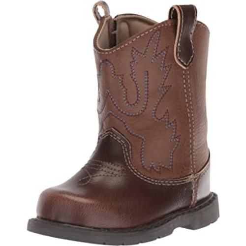 Baby Deer Round Toe Western Boot